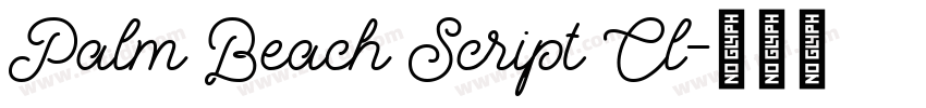 Palm Beach Script Cl字体转换 Palm Beach Script Cl字体转换